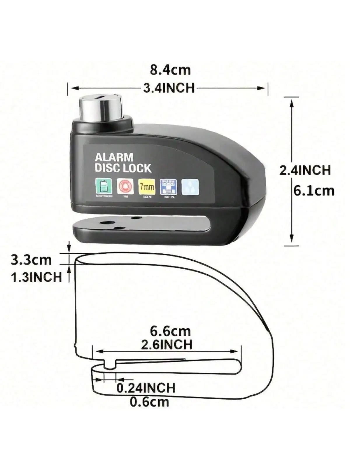 Antivol Moto Original Haute Qualité 🔒 Alarme 110dB Ultra Puissante – Protection Maximale Garantie